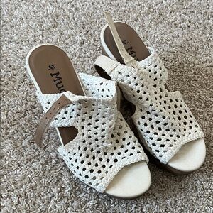 White Woven Sandals